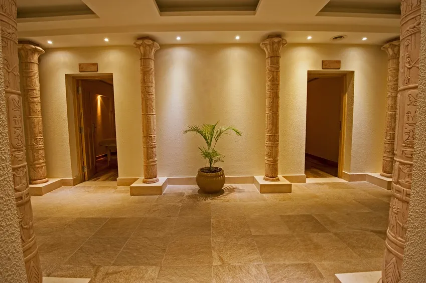 Interior of a luxury health spa
