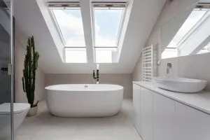 white modern bathroom